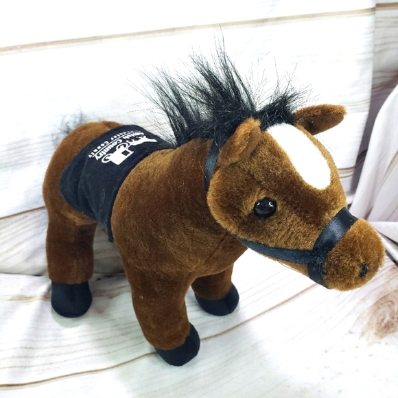 Amish Country Lancaster Brown Horse Plush Stuffed Toy 13 Inch 2017 Petting Zoo - Picture 9 of 9